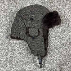 Crown Cap Wool Blend Aviator Hat Size‎ XL